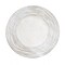 6 Round 13" White Rustic Wooden Plastic Charger Plates Rose Embossed Rim Party